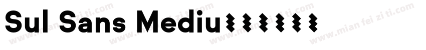 Sul Sans Mediu字体转换